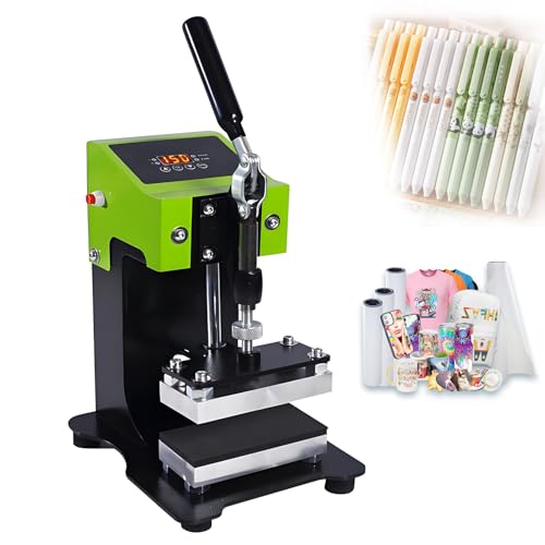 Manual Rosin Heat Press Machine Transfer Press 600W with LCD Display & Timer 2.4x4.7 Inch Dual Heat Plates for Efficient and High-Yielding Essential Oil Extraction at Home