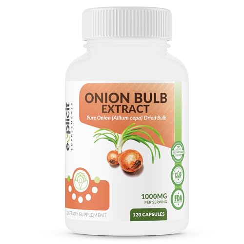 All Natural Onion Extract 1000mg - Dried Onion Bulb (Allium