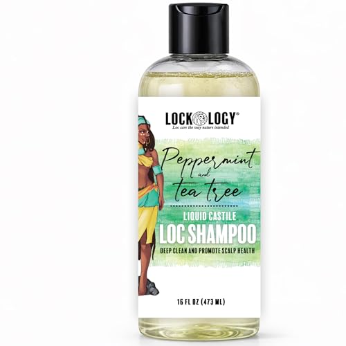 Lockology Peppermint Teat Tree Loc Shampoo, Organic Shampoo for Dreadlocks, Best for Dreads and Locs