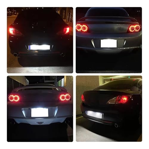 Luz LED matrícula Mazda RX-8 para conducir de noche con total claridad vial 6