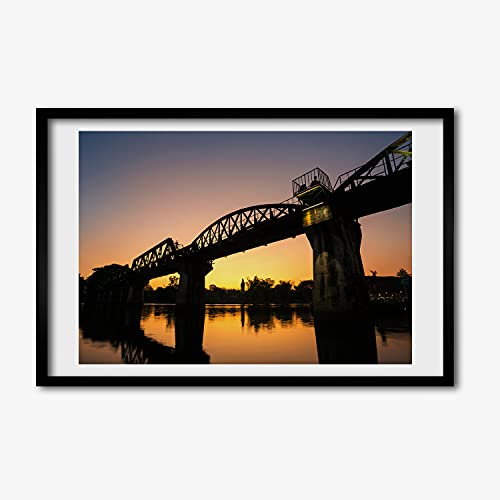 Affiche 60x40 cm cadre MDF Tulup tableau peinture moderne