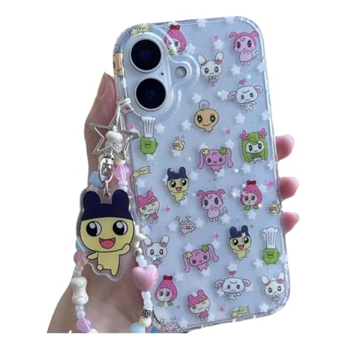 たまごっち　iPhone16Pro ソフトスマホケース　iPhoneケース iPhone16Pro ケース たまごっち 耐衝撃ケース かわいい くち
