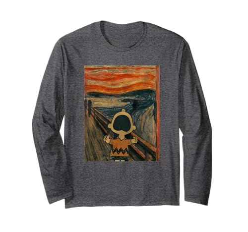 Peanuts Charlie Scream Artsy Long Sleeve T-Shirt Long Sleeve T-Shirt