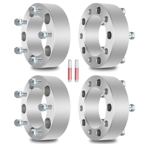 ECCPP 4PCS 2 inch 5x5.5 to 5x5.5 Wheel Spacers 5x139.7mm 108mm fits for Ram 1500 Van for F100 for ford F150 for ford E150 Econoline for ford Bronco Vitara with 1/2