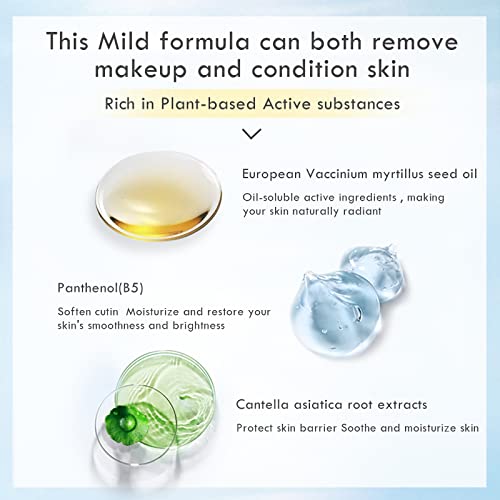 Kimtrue Makeup Remover Melting Balm To Oil,2 In 1 Makeup Cleansing Balm For Face With Bilberry&Moringa Seed Extracts Gentle And Nourishing Facial Cleansing For All Skin Type-100G/3.53 Oz #TOP3