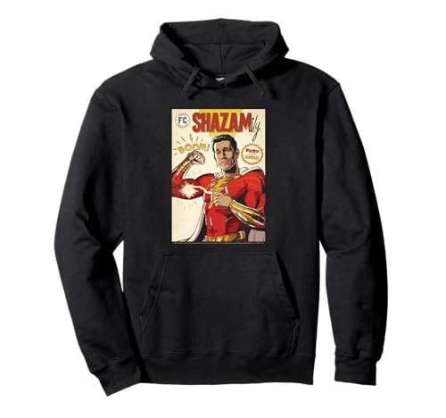 Image of Shazam! Fury of the Gods Shazam comic cover Pullover Hoodie