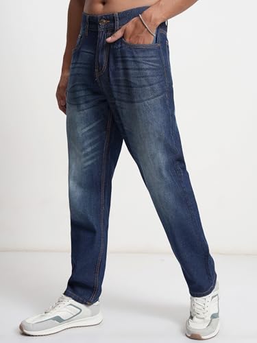 Image of Highlander Men's Straight Fit Jeans | Stretchable | Everyday Comfort & Style| Jeans for Man