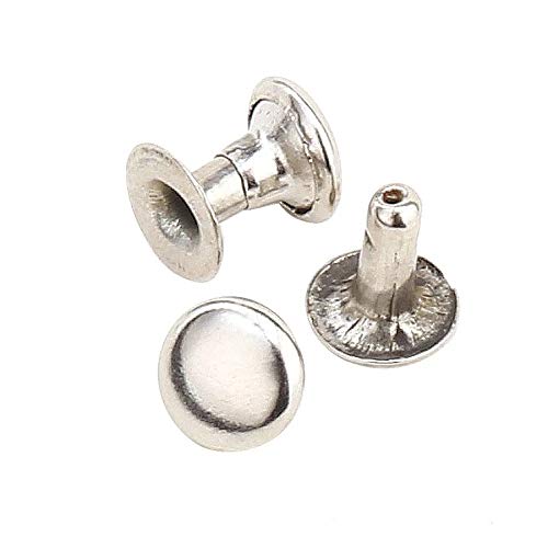 1000 Sets (2000 Pieces) 11Mm Single Cap Rivets (Size 123) #TOP5