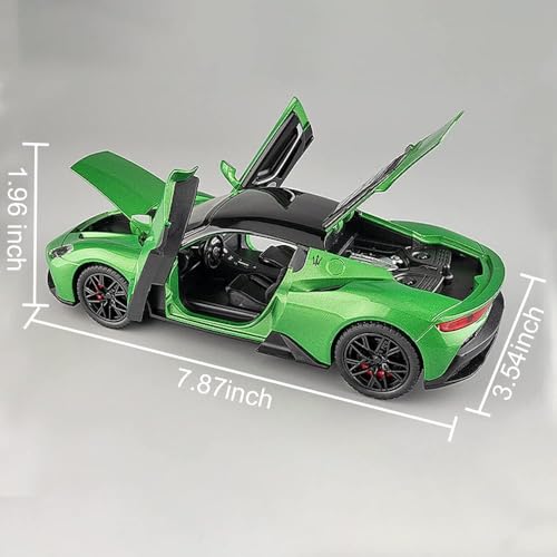 Image of Exclusive Alloy Metal Pull Back Die-Cast Car Diecast Metal Pullback Toy Car with Openable 6 Doors,Light Music Boys Gifts Toys (1:24 Big Mclarean MC20 - Multicolor)