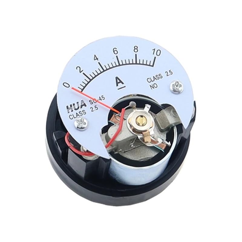 SO-45 DC mA Amperemeter Zeiger Analoges kreisförmiges Kunststoffinstrument zur Messung aktueller Werkzeuge(1mA SO-45 DC mA Amperemeter Zeiger Analoges kreisförmiges Kunststoffinstrument zur Messung aktueller Werkzeuge(1mA