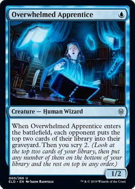 Magic: The Gathering - Overwhelmed Apprentice - Throne of Eldraine