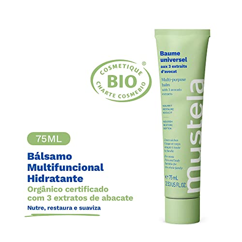 Mustela Bálsamo Multifuncional 75ml - Hidratante para áreas ressecadas do corpo - Orgânico Certifica