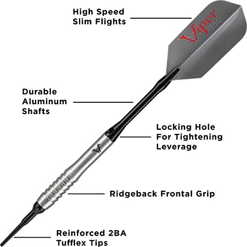 Viper 21-2051-20 By Gld Products Unisex Adult Partial Shark Fin (20 Grams) Viper V Factor 90 10 Tungsten Soft Tip Darts Ridgeback Smooth 20 Grams thumb #2