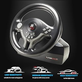 SUBSONIC-Superdrive - Rennlenkrad/Lenkrad Driving Wheel SV250 mit pedalen und Schaltpaddles für Switch 2 - Switch - PS4 - Xbox SErie X - Xbox One