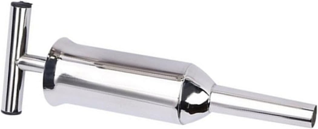 MAGICLULU Heavy Duty Stainless Steel Sausage Stuffer Kit with Vertical Filling Tube for Home Sausage Making Meat Filler Tool Compatible with Beef Pork Turkey Venison Easy to Clean and Use