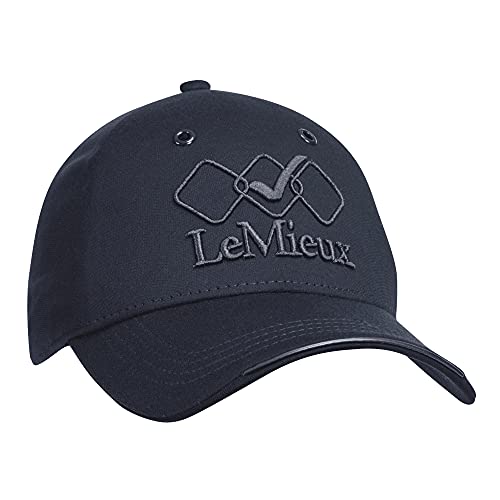 LeMieux Team Baseball Cap in Navy with Seamless Shell Design Curved Peak Edge - Vented and Adjustable - One Size