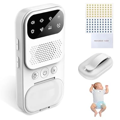 Weciau Alarma Inalámbrica para Mojar la Cama Niños, 3 Modos de Funcionamiento, Recargable por USB, Función de Desinfección UV, Ruido Blanco Relajante y Luz Nocturna (Blanca) | Ya disponible en tu tienda friki favorita! En mundofriki.es!