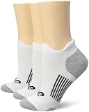 ASICS Hydrology Low Sock 3-Pair, White, Small