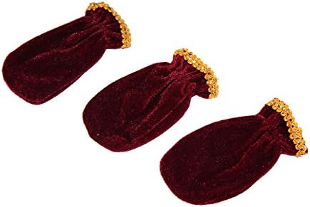 Maroon Burgundy Piano Pedal Covers 3pcs - Pedal Protection Case