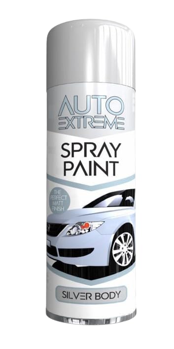 YSAMAX All Purpose Auto-Extreme Spray Paint, Boast a Stunning Appearance, Long-Lasting Durability, Effortless Excellence, Silver Body Gloss, 250 ML (1PCS)