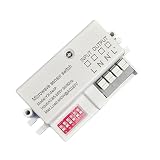 Sensori a microonde da 5, 8 GHz Commutazione Design a risparmio energetico Capacità carico 400 W per corridoi Scale Dispositivo illuminazione Orologio regolabile Trasduttore movimento