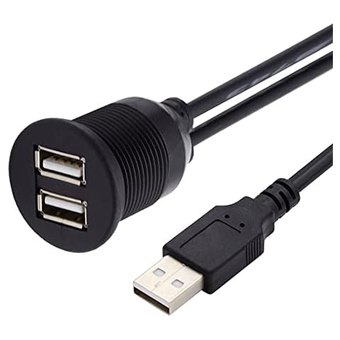 Cablecc Waterproof USB2.0 Dual Female Hub Cover