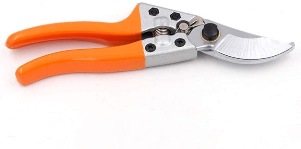 Gartenschere für die Gartenarbeit, arbeitssparende Gartenschere, Blumenschere, ergonomische Obstzweigschere für Obst, Gemüse, Pflanzen, Gartenwerkzeug, Rot (Blau)