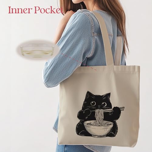 Image of Aesthetic Tote Bag for Women | Medium Size with Inner Pocket | Stylish & Practical