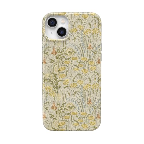 Coque iPhone 13 MagSafe motif floral doré Casely design ultra fin