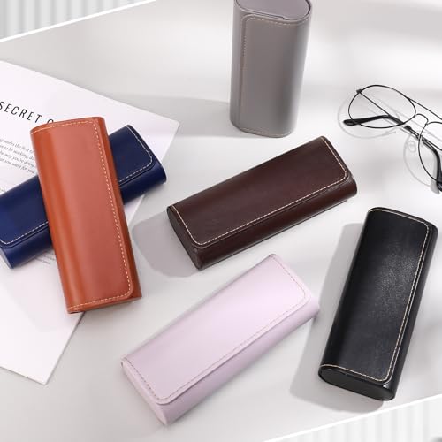 Image of 6Pack Glasses Case, Eyeglasses Case Hard Shell, Lightweight Portable Case for Sunglasses Eye Glasses Case with Cleaning Cloth