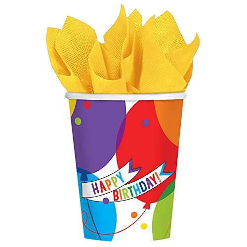 Gobelet jetable Amscan motif ballon brillant pour table anniversaire