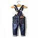 KIDSCOOL SPACE Baby Boy Girl Jean Overalls,Toddler Slim Cute Denim Jumper,Blue,2-3 Years