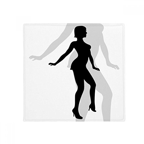 Tapis de sol anti-slip femme danseuse multicolore 80cm lavable et robuste