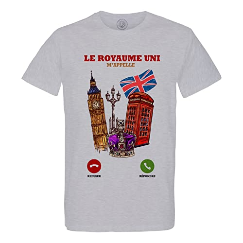 T-shirt homme col rond en coton bio look culture Londres