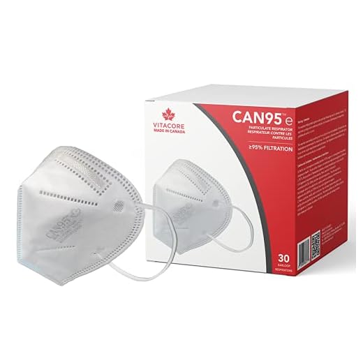 CAN95 Respirateur - Fabriqué au Canada - Pack de 30