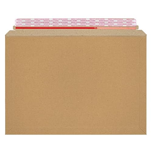 RFE A4/C4 209mm x 312mm Strong Heavy Duty Rigid Cardboard Envelope, Capacity Book Mailer, Peel & Seal, Rip & Strip Open Mailer Amazon Style (1)