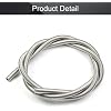 Fielect Heating Element Coil Wire 220V 3000W Resistance Wire Furnace Heater Wire Cr20Ni80 Silver Heat-resistant Wire Length 800mm,1Pcs
