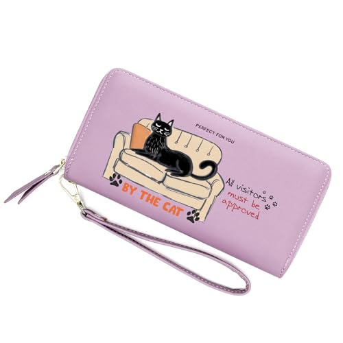 ZRTARY Customized Cat Wallets for Women,Birthday Gift,Holiday Gift for Friend,Valentine's Day Gift for Wife,Mother,Daughter,Ladies 1306i