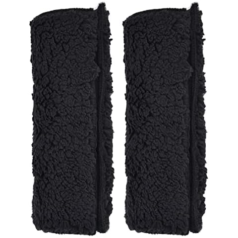 1 par de Fundas Desmontables para reposabrazos de sillas de Ruedas con Capa de Espuma Viscoelástica y Tapicería de Lana de Cordero Cover