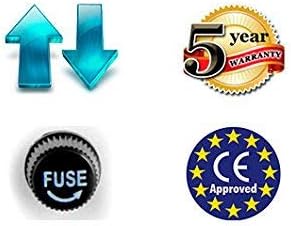 Miniatura 9 de Dynastar conversor y transformador de voltaje hacia arriba y hacia abajo 110-220 a 220-240 voltios resistente, bobina extra durable