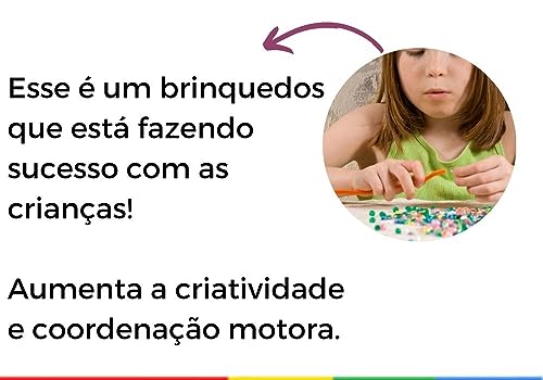 Kit Micangas Pulseiras Infantil para fazer Pulseira Colar Letras Diamante Colorida missangas Miçanga