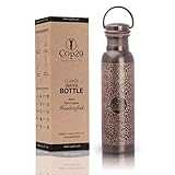 UNMATCHED QUALITY MIT AYURVEDISCHEN GESUNDHEITSVORTEILEN - Unsere Flasche ist in einer neuen und verbesserten auslaufsicheren Kupferkappe mit Silikondichtung für erstaunliche ayurvedische gesundheitliche Vorteile erhältlich.