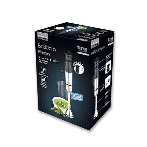 Batidora de mano 1200W TM Electron TMPBA016 con brazo de acero inoxidable 8