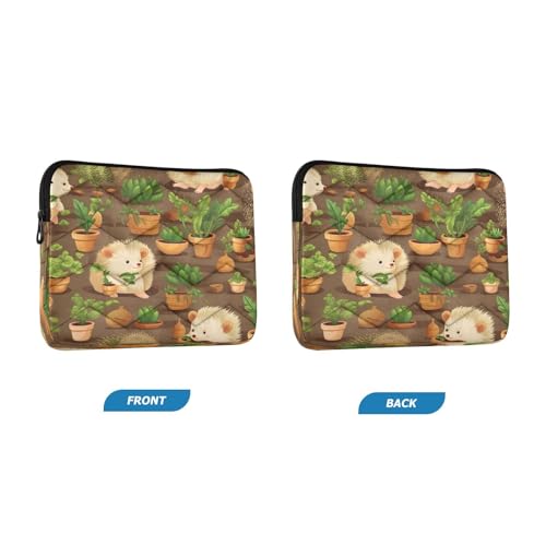 Funda para portátil de 13-14 pulgadas con diseño de erizos miniatura 2