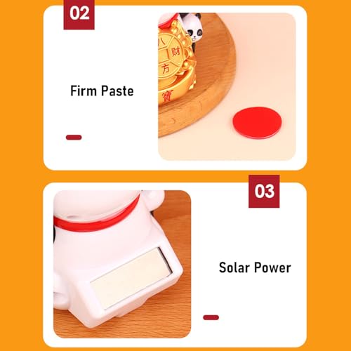Figurilla Solar de Panda Ciciglow para Decoración miniatura 7