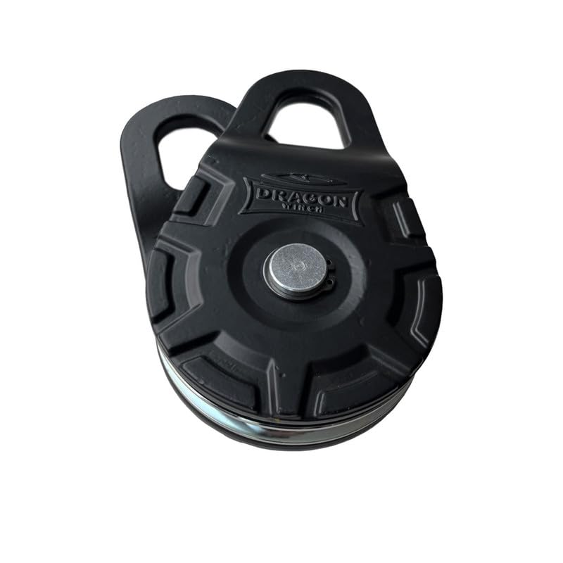 Dragon Winch Poulie pour Treuil - Capacité de 15T / 33000 lbs, Récupération Offroad, Bloc Double Force de Traction | Compatible avec Câbles d'Acier | Idéal pour Véhicules 4x4 | Accessoire Treuil