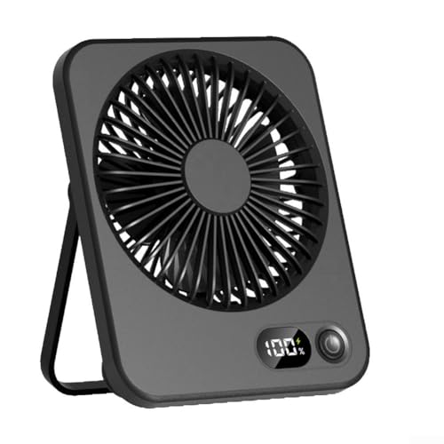 WIIYENA Elegante ventilador portátil con diseño delgado y uso multifuncional, para soluciones de refrigeración en el hogar o viajes (negro)