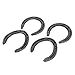 Mbeysaq 10 Pair Q235 Steel Forged Horseshoes with Wide Abdomen Plate for Training & Racing Horses