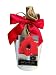 Grand Prix Cream Ceramic: Amaryllis Holiday Gift Growing Kit, Deluxe Edition. Includes a Quaint Ruffled Cream Ceramic Pot, a Big Grand Prix Bulb in a Burlap Bag with Red Bow, and Growing Medium