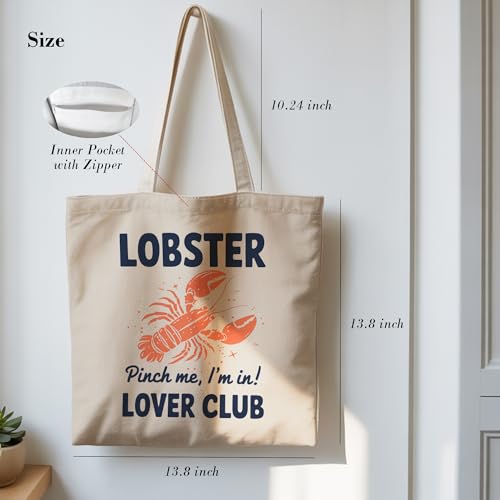 Bolso Tote de Lona con Bolsillo Interior miniatura 5